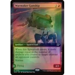 FOIL PRESALE WARMAKER GUNSHIP (EXTENDED ART) X4 Edge Of Eternities EOE Magic MTG - Image 1