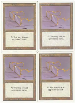 MTG Glasses of Urza x4 Revised Edition Uncommon MP Playset - Image 1