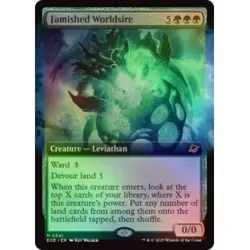 FOIL PRESALE FAMISHED WORLDSIRE (EXTENDED ART) Edge Of Eternities EOE Magic MTG - Image 1