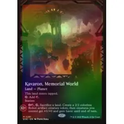 FOIL PRESALE KAVARON, MEMORIAL WORLD (BORDERLESS) Edge Of Eternities EOE MTG - Image 1