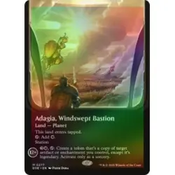FOIL PRESALE ADAGIA, WINDSWEPT BASTION (BORDERLESS) Edge Of Eternities EOE MTG - Image 1
