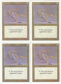 MTG Glasses of Urza x4 Revised Edition Uncommon NM/LP Playset - Image 1