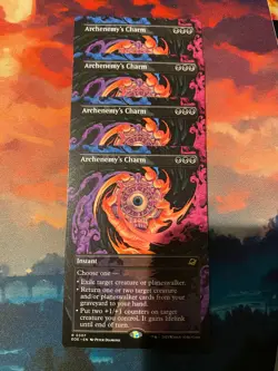 MTG Edge of Eternities Archenemys Charm Borderless x 4 - Image 1