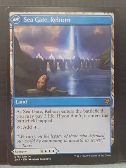 mtg SEA GATE RESTORATION NM Zendikar Rising 076/280 -Argo- - Image 2