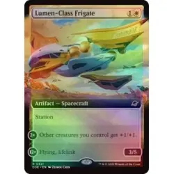 Foil Presale Lumen-class Frigate (extended Art) X4 M/NM MTG Edge Of Eternities - Image 1