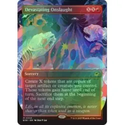 Foil Presale Devastating Onslaught (borderless) M/NM MTG Edge Of Eternities - Image 1