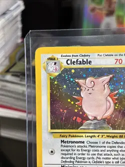 Pokemon TCG Clefable Base Set 2 5/130 holo rare 2000 LP - Image 2