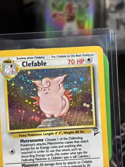 Pokemon TCG Clefable Base Set 2 5/130 holo rare 2000 LP - Image 3