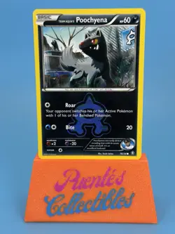 Team Aqua’s Poochyena 16/34 Double Crisis NM Pokemon TCG - Image 1