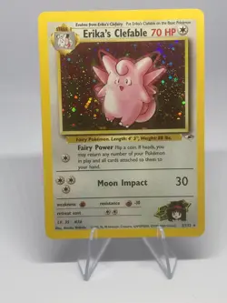 Pokemon TCG Erika's Clefable 3/132 Gym Heroes Holo Near Mint - Image 1