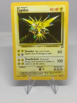 Pokemon TCG Zapdos 20/130 Base Set 2 Holo Near Mint - Image 1