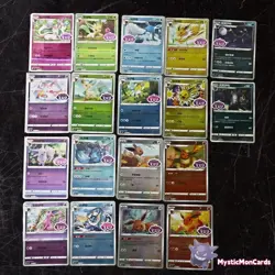 18Pcs Eevee Evolution Gem Vol.2 Set Cbb2C Sword & Shield - Pokemon Card Chinese - Image 1
