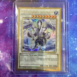 Trishula Dragon of the Ice Barrier Mged-en027 English Nm Card Official Gold Rare - Image 1
