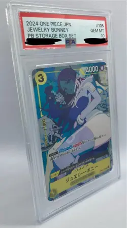 PSA 10 Jewelry Bonney OP08-105 SR THE BEST Storage ONE PIECE Card Japanese - Image 2