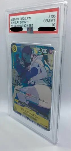 PSA 10 Jewelry Bonney OP08-105 SR THE BEST Storage ONE PIECE Card Japanese - Image 3