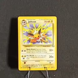 Jolteon 20/64 Jungle Unlimited Non Holo Rare WotC Vintage Pokemon TCG Card - LP - Image 1