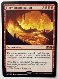 Fiery Emancipation Core Set 2021 M21 Modern Magic the Gathering mtg - Image 1