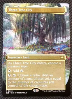 Three Tree City Mtg Bloomburrow Borderless 0338 MTG NM - Image 1