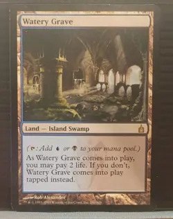 mtg WATERY GRAVE LP Ravnica: City Of Guilds 286/306 -Argo- - Image 1
