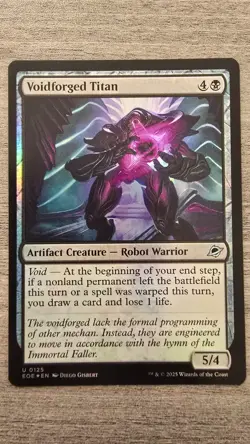 Voidforged Titan (Uncommon Foil) #125 Edge of Eternities MTG NM - Image 1
