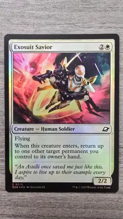 Exosuit Savior (Common Foil) #16 Edge of Eternities MTG NM - Image 1