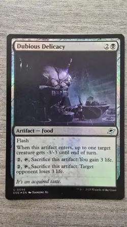 Dubious Delicacy (Uncommon Foil) #96 Edge of Eternities MTG NM - Image 1