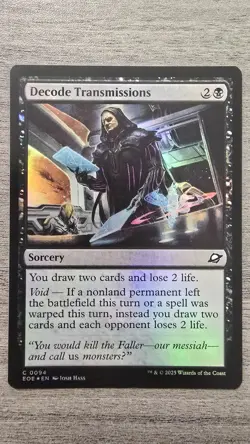 Decode Transmissions (Common Foil) #94 Edge of Eternities MTG NM - Image 1
