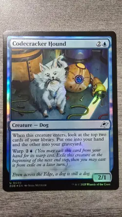 Codecracker Hound (Uncommon Foil) #50 Edge of Eternities MTG NM - Image 1