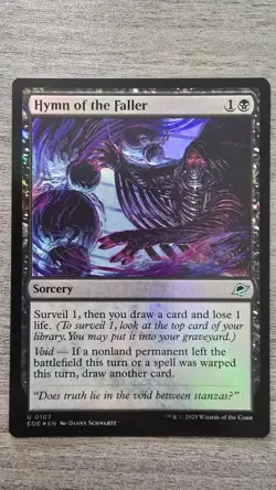 Hymn of the Faller (Uncommon Foil) #107 Edge of Eternities MTG NM - Image 1
