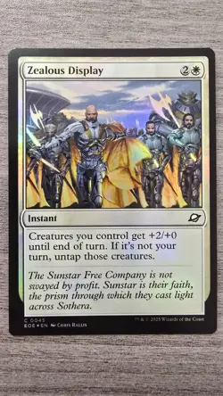 Zealous Display (Common Foil) #45 Edge of Eternities MTG NM - Image 1
