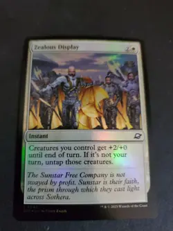 Zealous Display (Common Foil) #45 Edge of Eternities MTG NM - Image 1