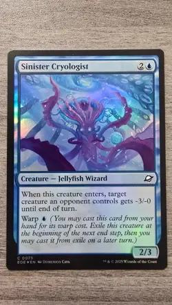 Sinister Cryologist (Common Foil) #75 Edge of Eternities MTG NM - Image 1