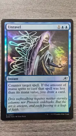 Unravel (Uncommon Foil) #83 Edge of Eternities MTG NM - Image 1