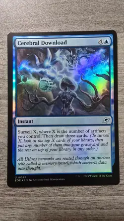 Cerebral Download (Uncommon Foil) #48 Edge of Eternities MTG NM - Image 1
