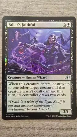 Faller's Faithful (Uncommon Foil) #100 Edge of Eternities MTG NM - Image 1