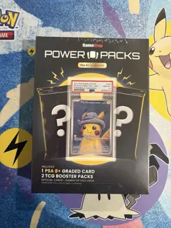Gamestop Pokemon Power Pack Series 2; PSA 8+ Card & 2 Booster Packs - Image 2