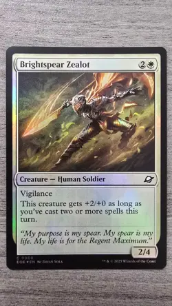 Brightspear Zealot (Common Foil) #8 Edge of Eternities MTG NM - Image 1