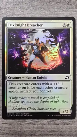 Luxknight Breacher (Common Foil) #26 Edge of Eternities MTG NM - Image 1