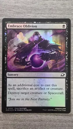 Embrace Oblivion (Common Foil) #98 Edge of Eternities MTG NM - Image 1
