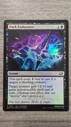 Dark Endurance (Common Foil) #93 Edge of Eternities MTG NM - Image 1
