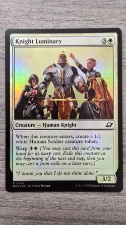 Knight Luminary (Common Foil) #23 Edge of Eternities MTG NM - Image 1