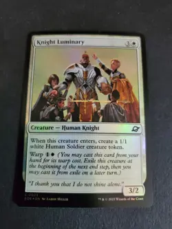 Knight Luminary (Common Foil) #23 Edge of Eternities MTG NM - Image 1