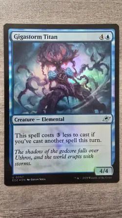 Gigastorm Titan (Uncommon Foil) #57 Edge of Eternities MTG NM - Image 1