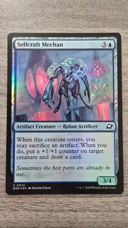 Selfcraft Mechan (Common Foil) #74 Edge of Eternities MTG NM - Image 1