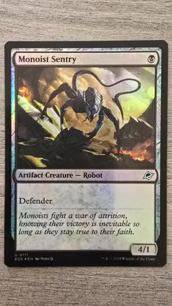 Monoist Sentry (Uncommon Foil) #111 Edge of Eternities MTG NM - Image 1