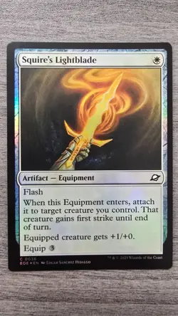Squire's Lightblade (Common Foil) #36 Edge of Eternities MTG NM - Image 1