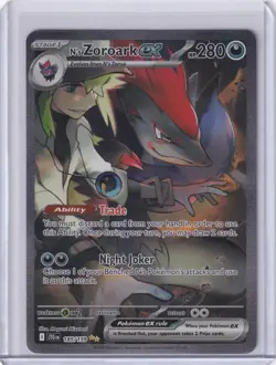 Pokemon TCG Sv09: Journey Together 2025 N's Zoroark EX 185/159 SIR, NM Condition - Image 1