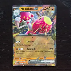 Medicham ex 080/142 Pokemon Stellar Crown Scarlet & Violet Double Rare Holo NM - Image 1
