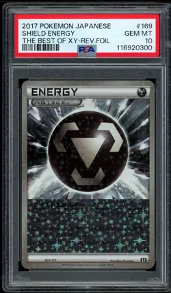 2017 PSA 10 Pokemon Japanese Best of XY Shield Energy Reverse Holo 169/171 Gem - Image 1