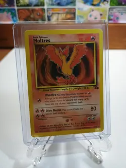 Moltres 27/62 Fossil Unlimited Non-Holo Rare Vintage Pokemon TCG 1999 WOTC LP - Image 3